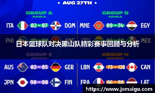日本篮球队对决黑山队精彩赛事回顾与分析